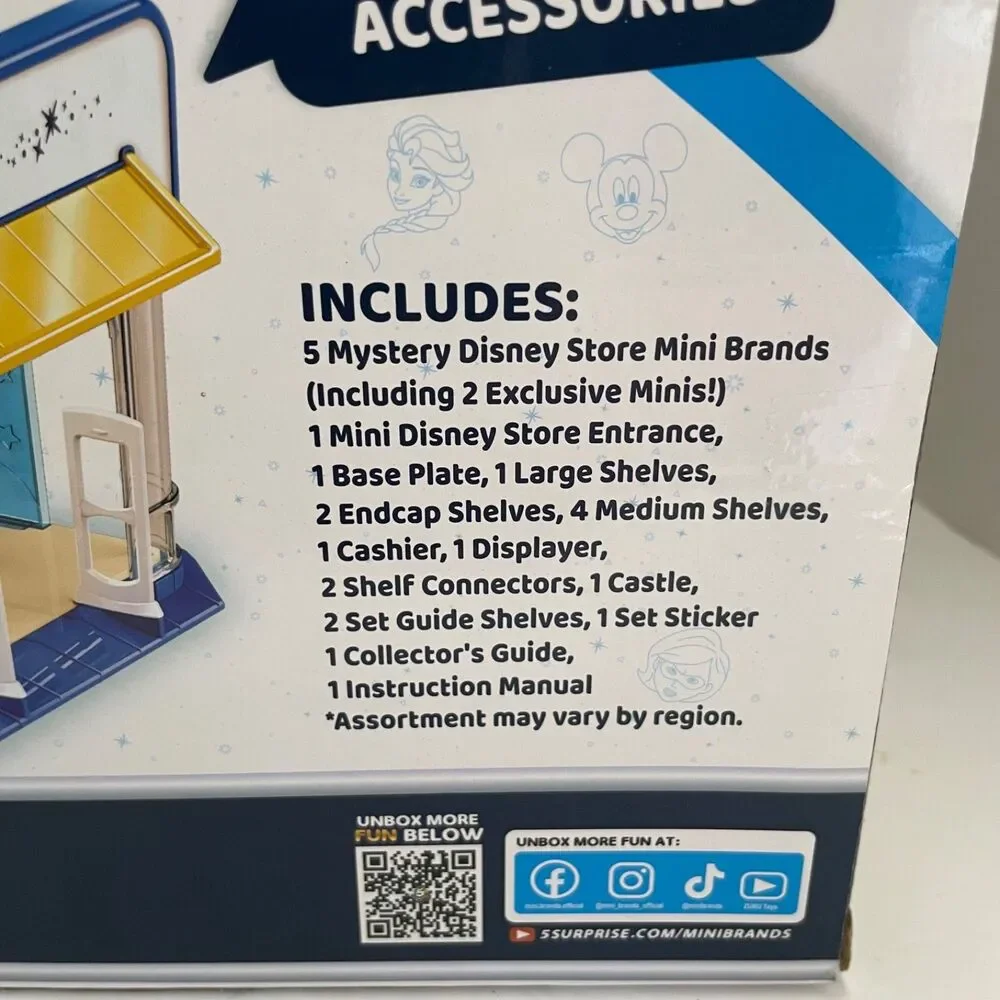 Zuru 5 Surprise Disney Store Mini Brands Toy Store Playset 24 Piece Edition New